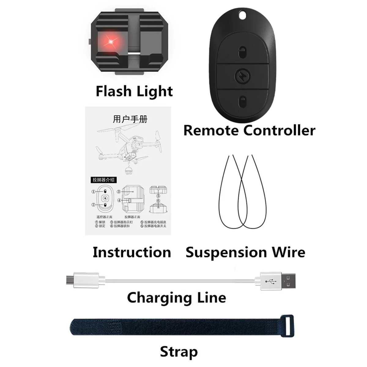 Drone Airdrop System for DJI Mini 4 Pro/Mini 3 Pro/Mini SE/Mini 2/2 SE for Fishing Bait Wedding Ring Gift Airdropper Drone Airdrop System for DJI Mini 4 Pro/Mini 3 Pro/Mini SE/Mini 2/2 SE for Fishing Bait Wedding Ring Gift Airdropper